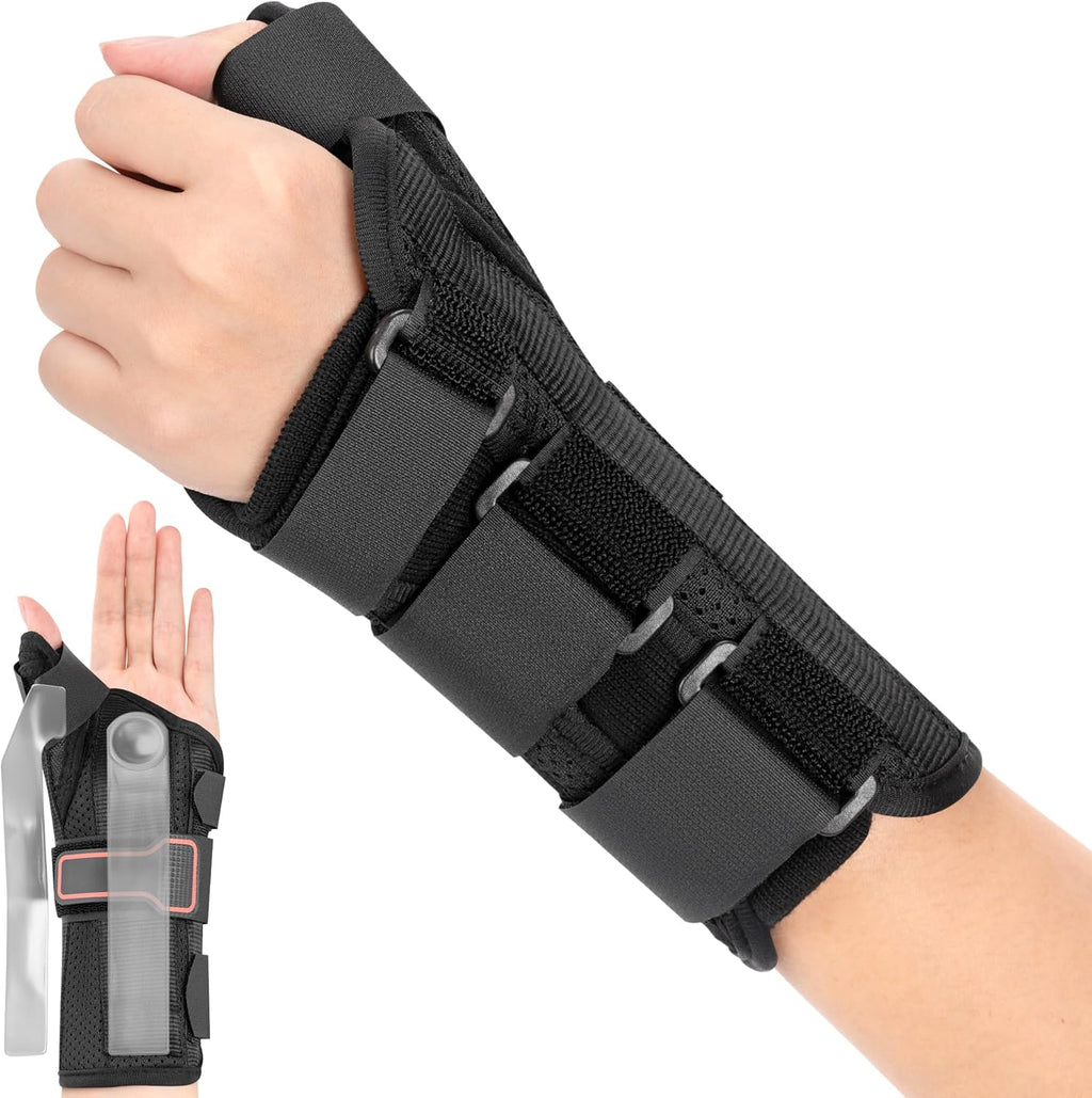 Medibot Wrist Brace & Thumb Spica Splint, for De Quervain's Tenosynovitis, Tendonitis, Carpal Tunnel & Arthritis Wrist Support Thumb Splint (Left Hand - Small)