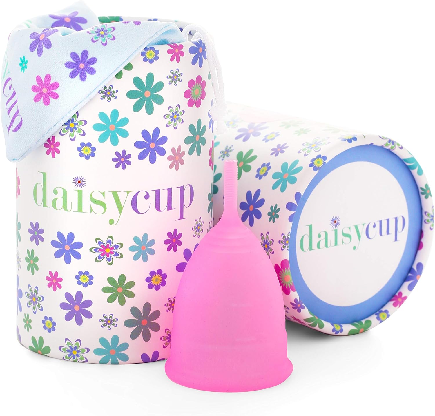 Menstrual Cup - Reusable Soft Menstrual Cups Provide 12 Hour Leak Free Protection - Eco Friendly Tampon & Pad Alternative - Includes 1 Regular Size Period Cup for Normal to Heavy Period Flow
