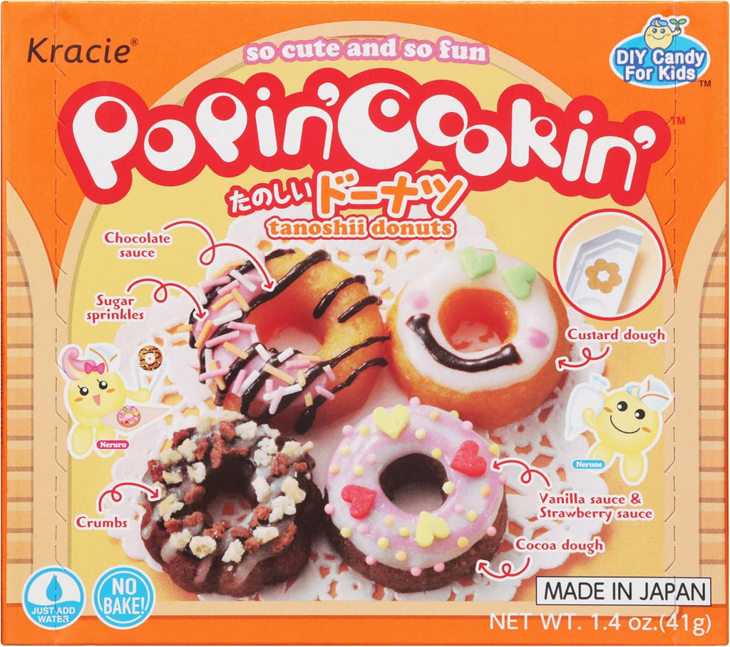 Kracie Popin' Cookin' DIY Candy Donuts Kit, No Bake, 1.4 Ounces (Pack Of 1)