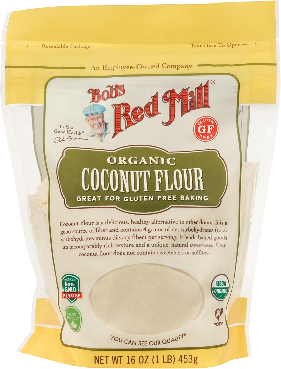 Bob's Red Mill, Organic Gluten Free Coconut Flour, 16 Ounce