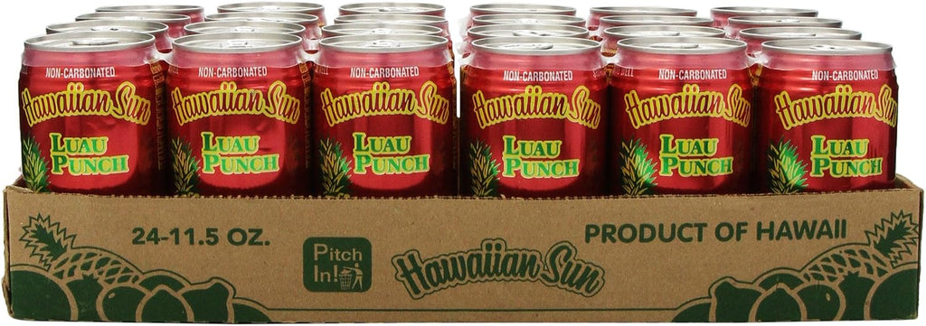Hawaiian Sun Drink, Luau Punch, 11.5-Ounce (Pack of 24)