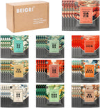 BEI CAI Tea Bags Sampler Assortment Box (50 Count) 10 Different Flavors,Perfect Variety Individually Wrapped Tea Bag,Perfect for Hotels, Offices, Food Service Gift Set &Sampler Variety Pack
