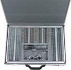 266 pcs Optical Trial Lens Set Kit Metal Rim Aluminum Case