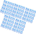 Dioche 100Pcs Cotton Roll Holder Clip Mouth Supplies Denture Tool Mini Fashion Compact Comfortable Home DIY Thanksgiving Christmas Elderly
