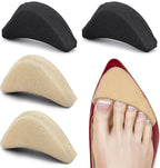 WLLHYF 2 Pairs Soft Sponge Adjustable Shoe Filler， Big Toe Plug Foot Brace Shoe Pads Unisex Shoe Too Big Inserts for High Heel Women Reusable Make Big Shoes Fit