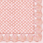 IHR Ideal Home Range Lunch Napkins Disposable 3-Ply Paper Party Supplies, 6.5" x 6.5", Coral Shells, 20-Count
