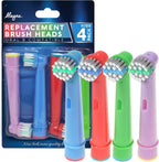 Kids Replacement Toothbrush Heads Compatible with Oral-B Electric Toothbrushes, 4-Pack – Soft Bristles, Small-Size Heads for Sensitive Cleaning