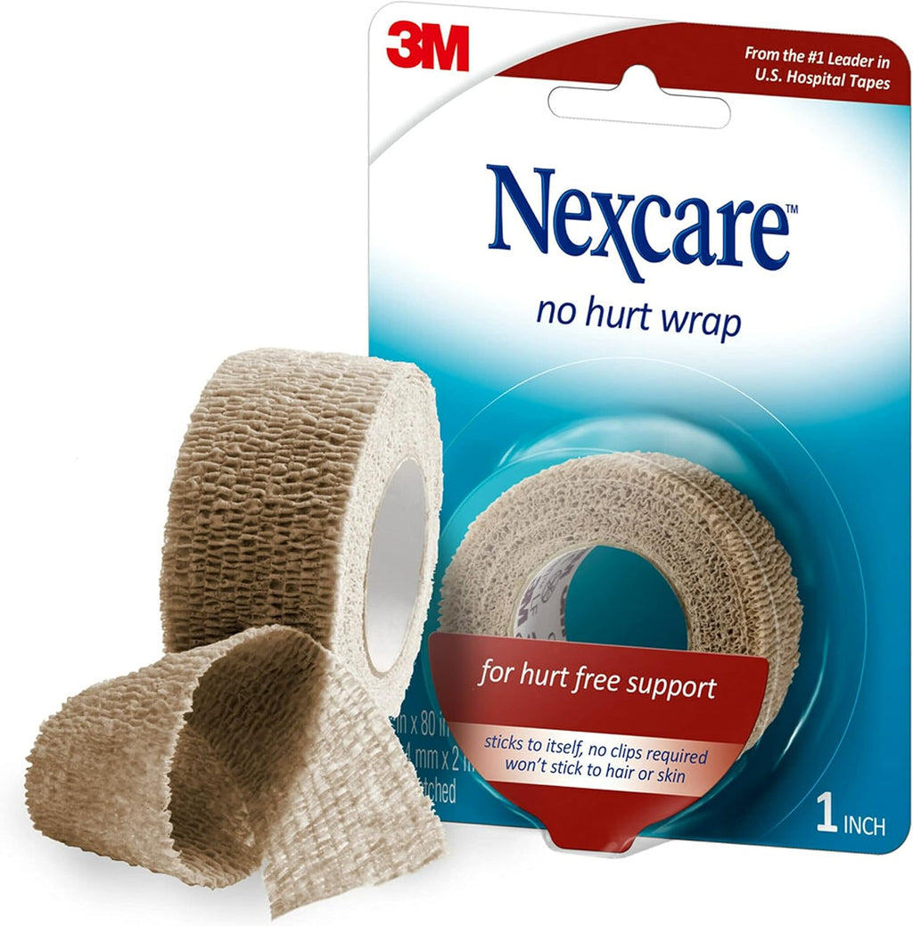 Nexcare No Hurt Wrap, 1 in x 80 in, Unstretched