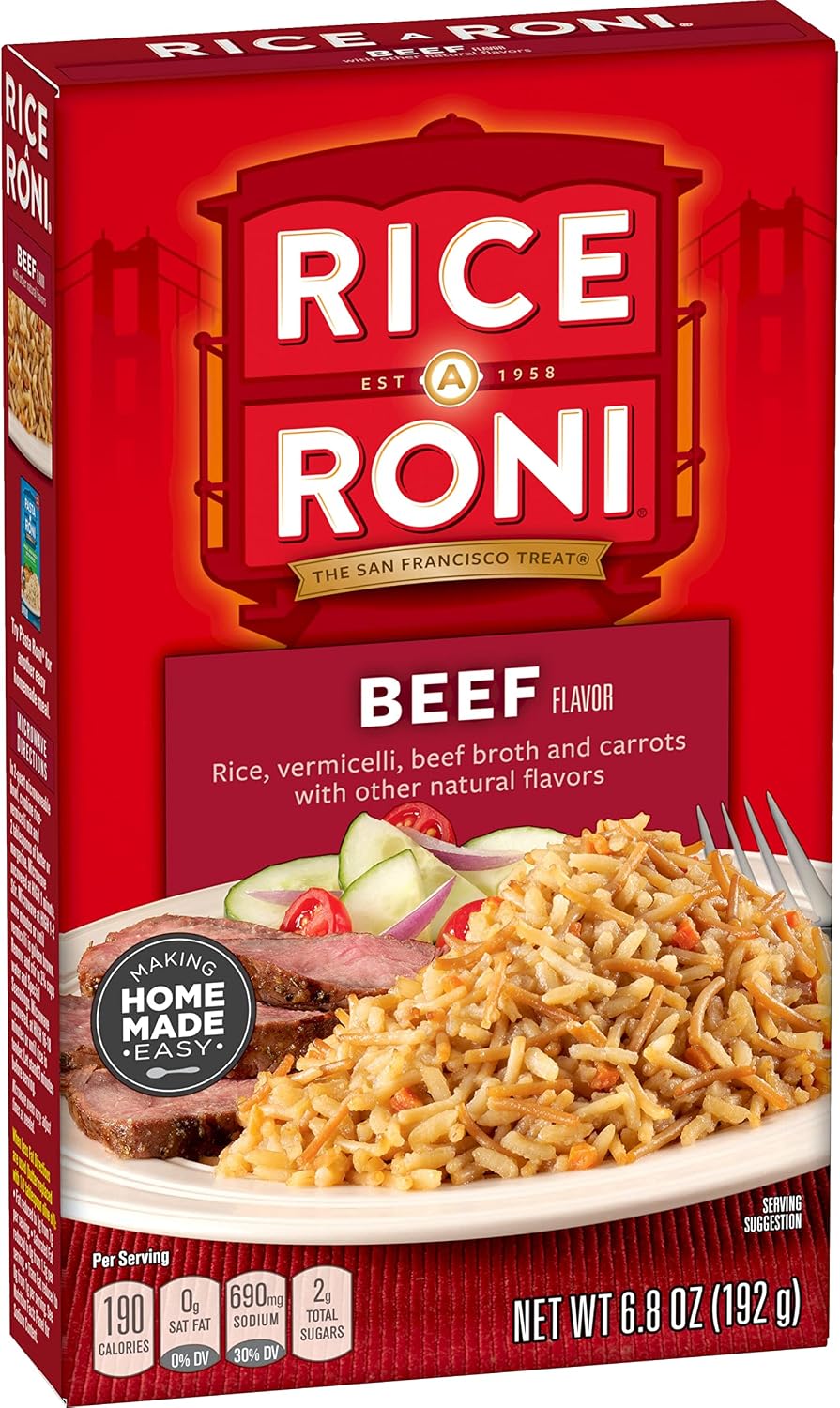 Rice A Roni, Beef, Rice Mix, 6.8 oz
