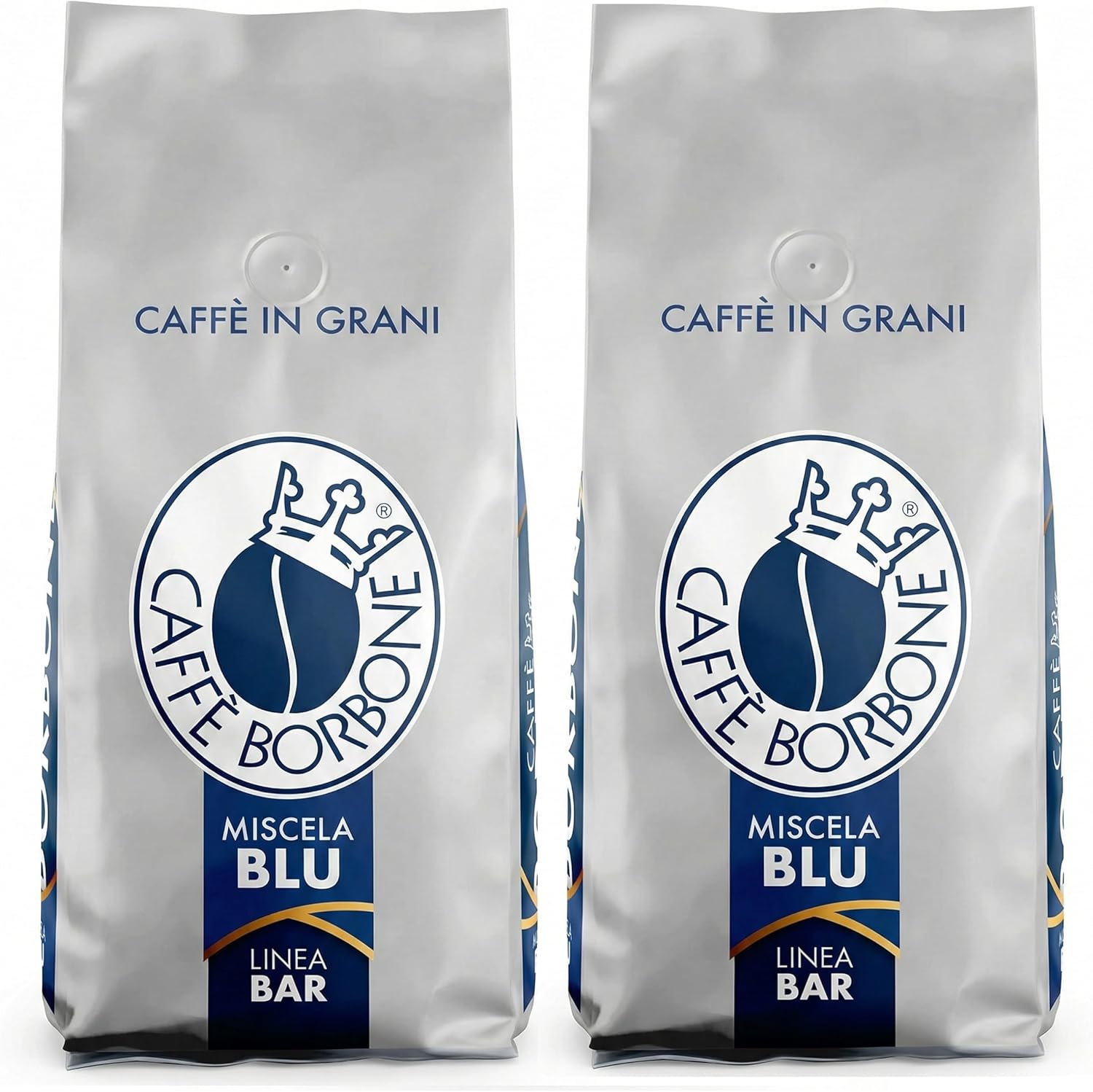 Caffè Borbone Whole Bean Coffee, Medium-Dark Roast, Blue Blend, Authentic Italian Coffee, 2.2 lb Bag (Pack of 2)