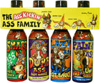 KICKIN' Family Hot Sauce Gourmet Gift Set – 5oz. 4 Pack - Try if you dare! – Perfect Ultimate Gourmet Gift for the Hot Sauce Fan