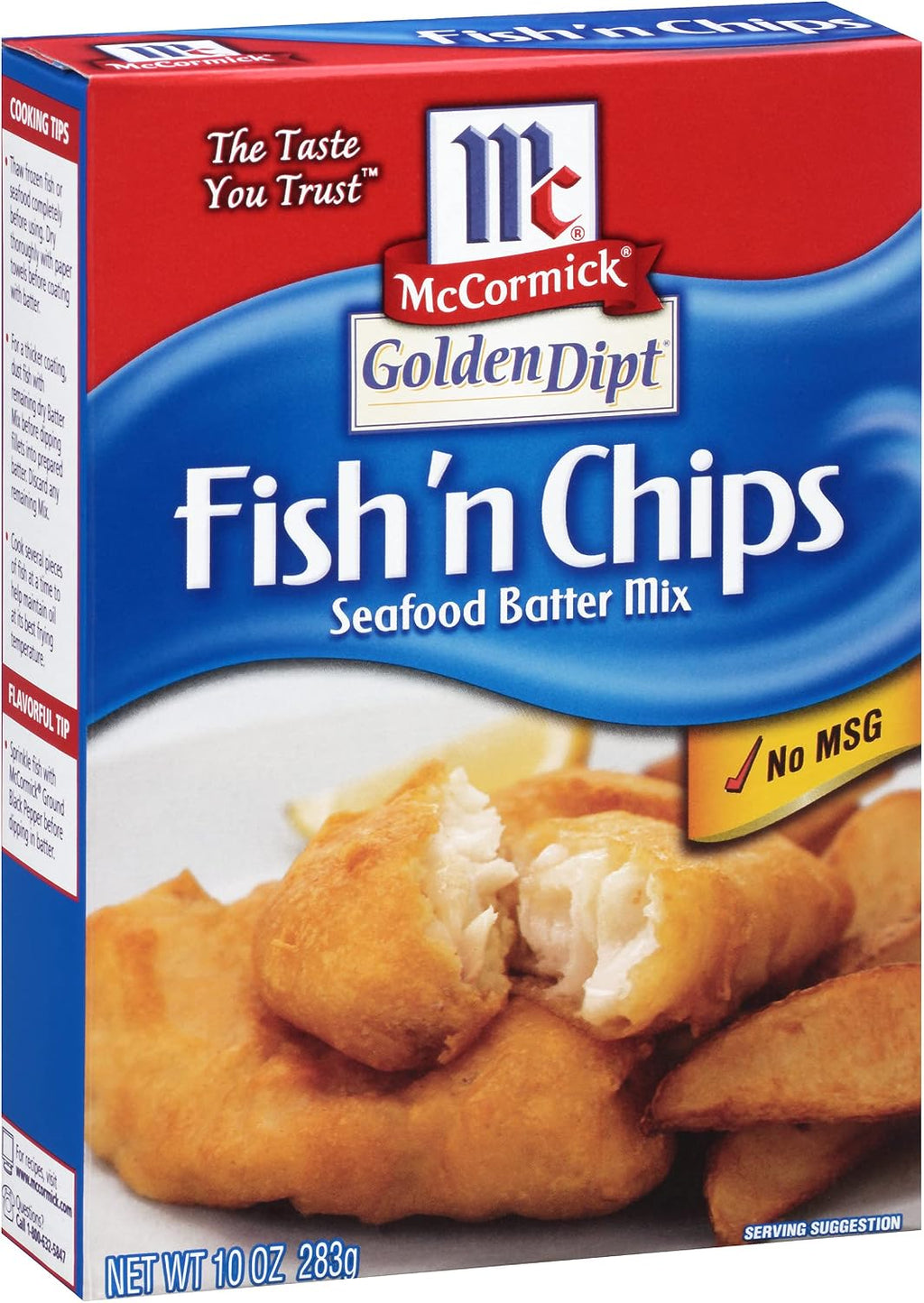 McCormick Golden Dipt Fish 'n Chips Seafood Batter Mix, 10 oz