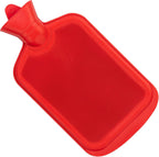 SteadMax Hot Water Bottle, 2L (68oz) Natural Rubber -BPA Free- Durable Large Hot Water Bag for Hot Compress and Heat Therapy, Pain Relief from Cramps, Back Pain, Sore Muscles, Injuries, Red