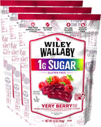 Wiley Wallaby 5.5 Ounce Very Berry Low Sugar Gluten Free Gourmet Australian Style Soft & Chewy Licorice Candy Twists (5.5 Ounce (Pack of 3))