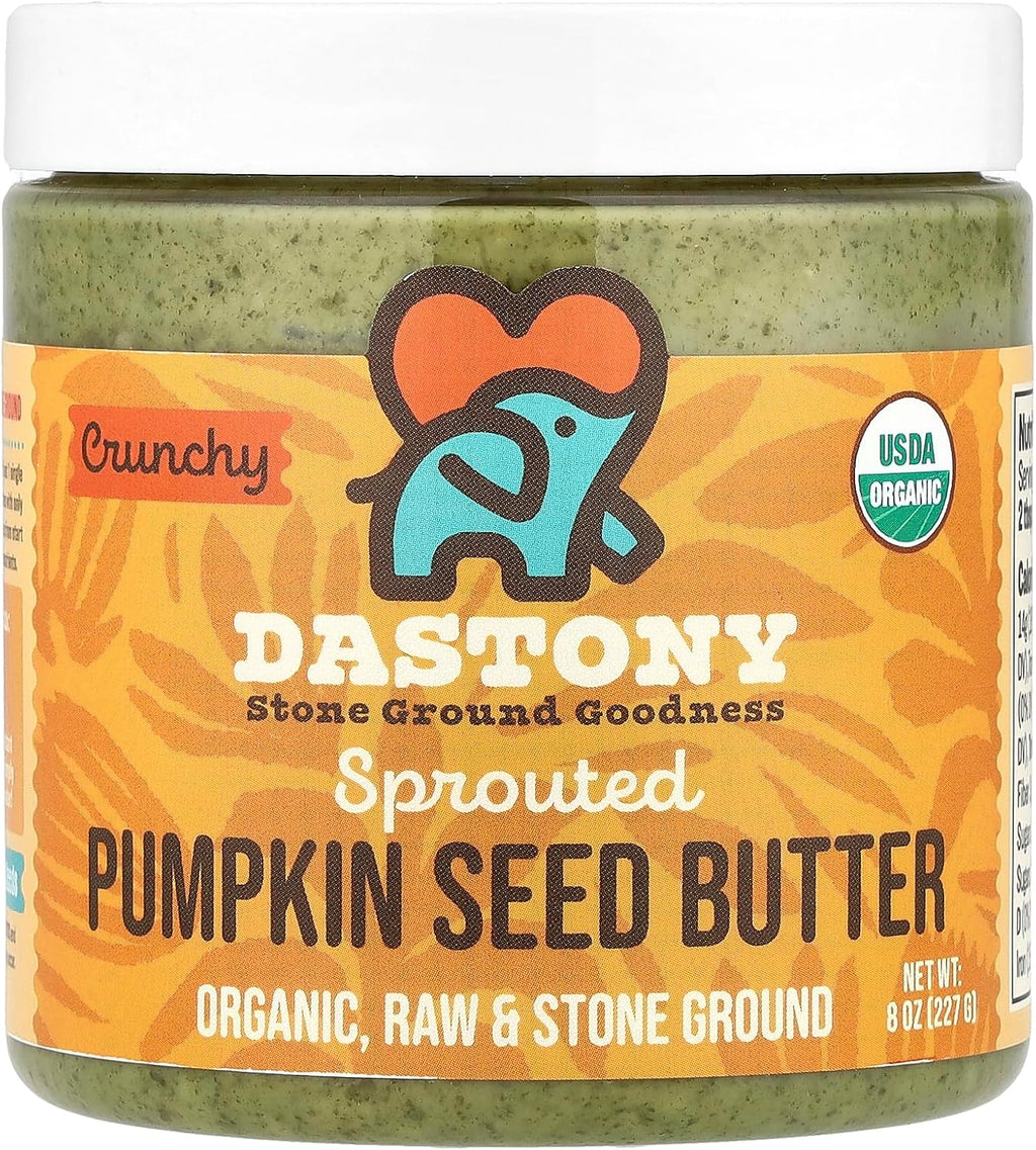 Dastony Sprouted Pumpkin Seed Butter, Crunchy, 8 oz (227 g)