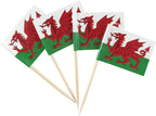 JBCD Wales Toothpick Flag Welsh Mini Small Cupcake Topper Flags, 200pcs