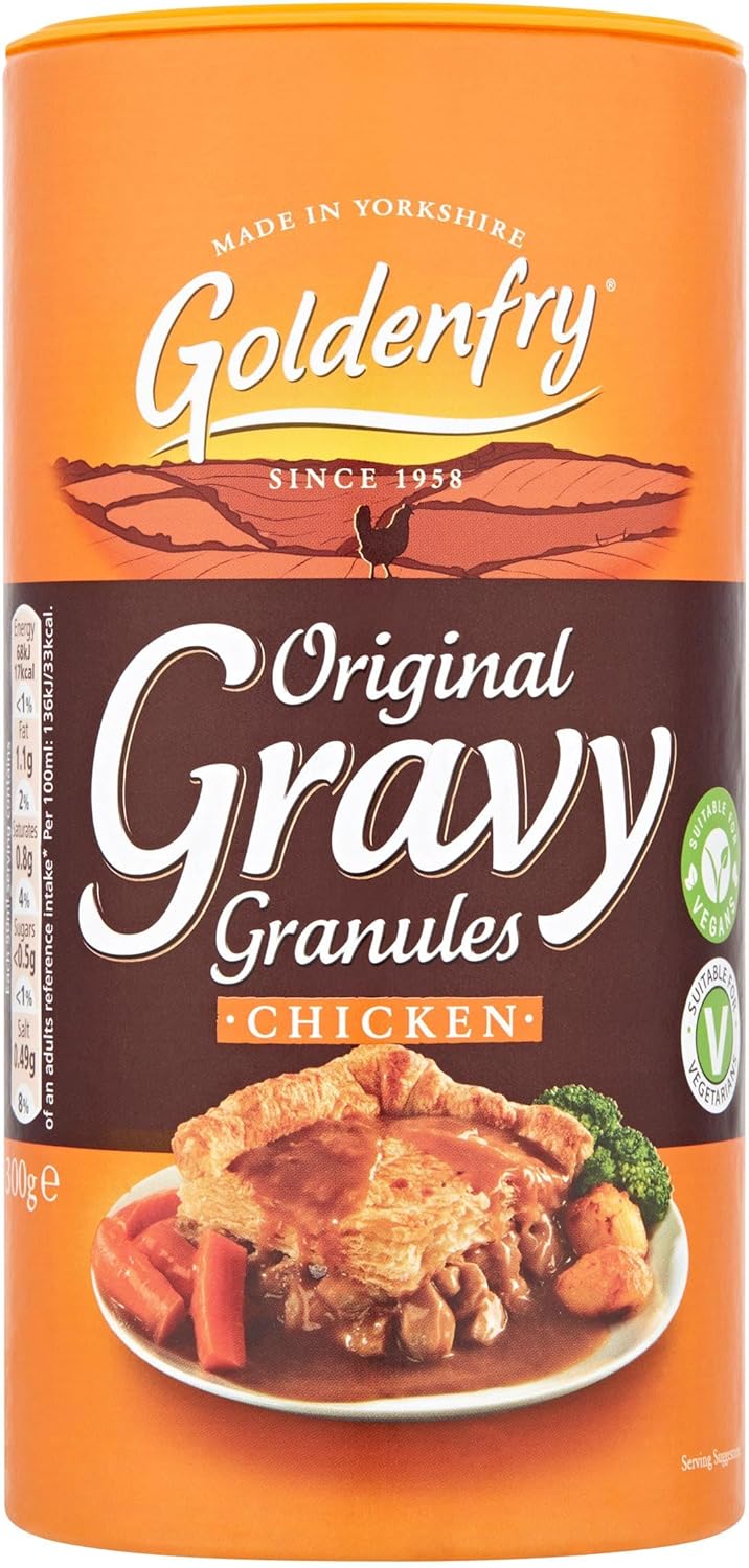 Goldenfry 452943 Chicken Gravy Granules 300g, Aluminium, White