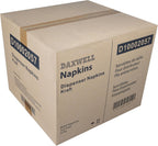 Daxwell Dispenser Napkins, 1 Ply, 1/2 Fold, 6.5" x 8", Kraft, D10002057 (Case of 6,000; 12 Packs of 500)