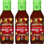 Organicville Original Bbq Sauce - Barbeque Sauce, Sweet, Smoky Flavor, Gluten Free, Vegan, Organic, Non-Gmo, Vegan Barbeque Sauce, Gluten Free, Made With Agave Nectar - 14 Oz, 3-Pack