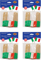 Beistle Italian Flag Picks 200 Piece, 2.5", Multicolor