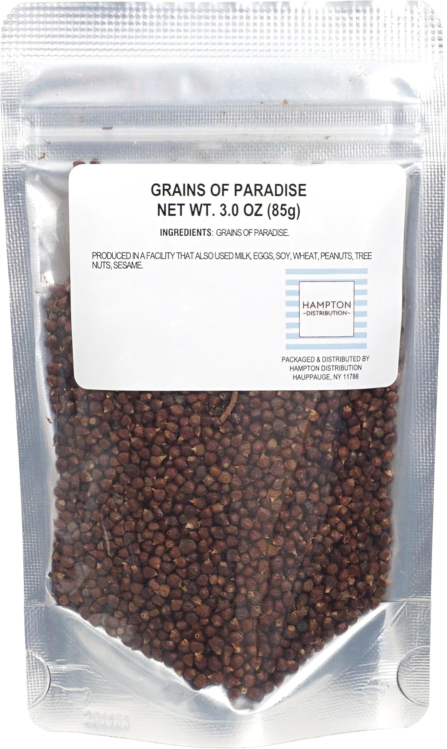 Grains of Paradise, 3 Ounce Resealable Bag, Hampton Distribution