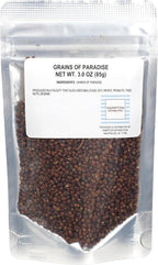Grains of Paradise, 3 Ounce Resealable Bag, Hampton Distribution