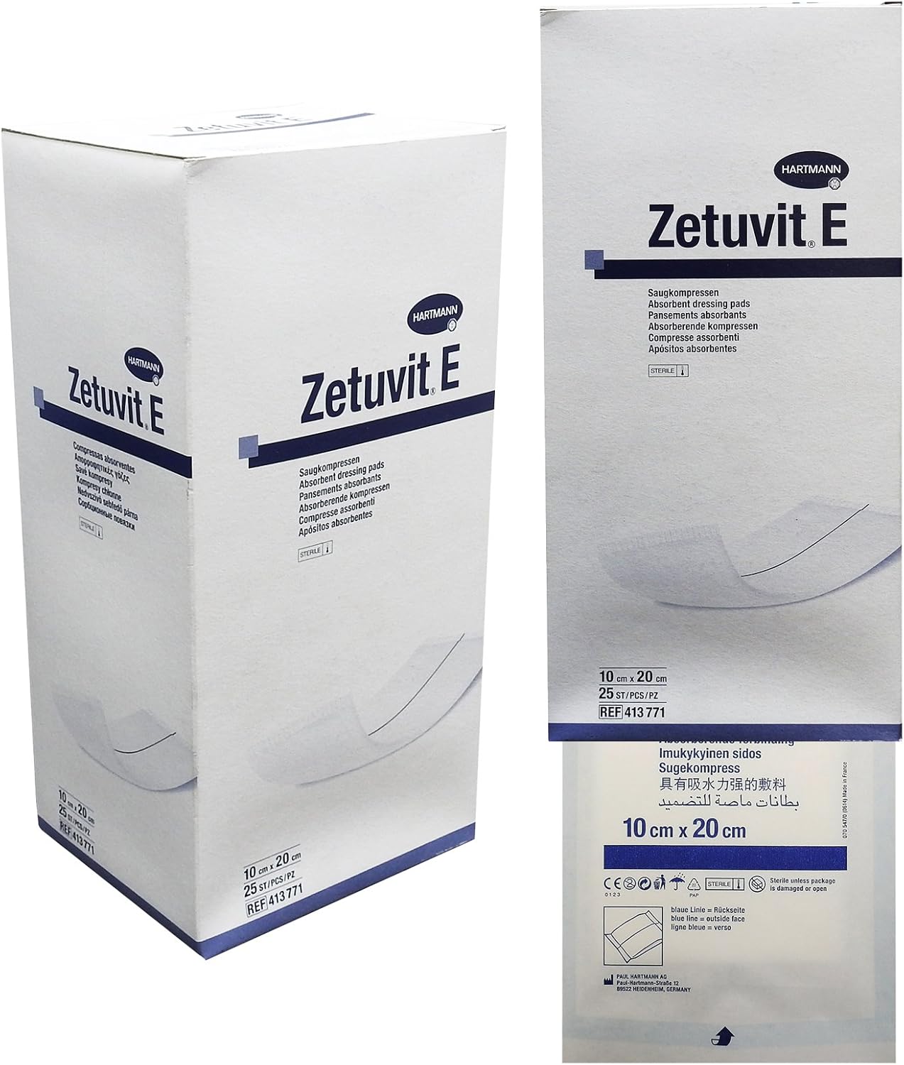 Hartmann Zetuvit E Sterile Dressings 10 x 20 cm Pack of 25