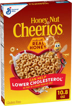 Honey Nut Cheerios, Heart Healthy Gluten Free Breakfast Cereal with Whole Grain Oats, 10.8 oz