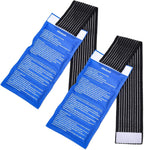 Gel Ice Cold Packs - (2-Piece Set) Soft Reusable Cold/Hot Compress, Provides Alleviate Joint and Muscle Pain. Flexible Therapy from Injuries - Shoulder, Back, Knee, Neck, Ankle & More.
