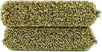 D.RECT Steel Sponges for Teflon 2X - Dishwashing Sponge - Ideal for Coated Pans Pots, Gold