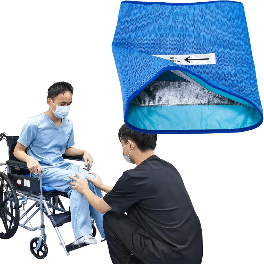 Non-Slip One Direction Tubular Seat Cushion One Way Transfer Support, Fall Prevention One Way Glide Pad for Elderly in Wheelchair