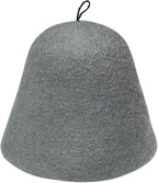 Wool Felt Sauna Hat Brooklyn Gray - Unisex Heat Resistant Banya Cap, Hair Protection for Sauna & Steam Room