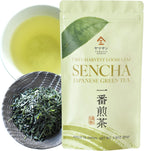 YAMASAN KYOTO UJI Japanese Sencha Green Tea, 100% First-Harvest Loose Leaf, Bright Color, Refreshing Aroma, Well-Balanced and Clean Taste, Unsweetened, Made in Japan, 80g(2.8oz)