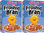 Kellogg's Frosted Bran Breakfast Cereal, Fiber Cereal, Family Breakfast, Original, 12.7oz Box, (Pack of 2)