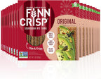 Finn Crisps Original Rye Crispbread 7oz, 18 Pack Bulk Order | Thin, Crispy Rye Flatbread Crackers | Multipack of Authentic Finish Sourdough Crispbread | Whole Grain Rye Crackers [18 Boxes x 7oz]