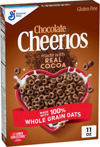 Chocolate Cheerios, Heart Healthy Gluten Free Breakfast Cereal, Made with Whole Grain Oats, 11 oz