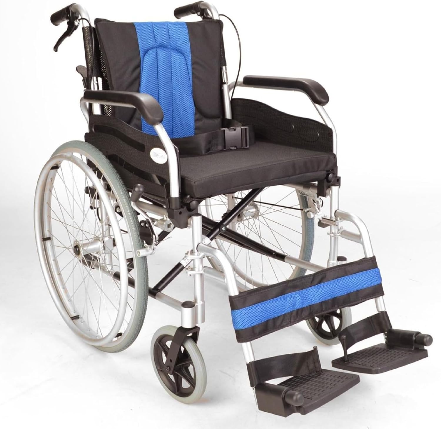 Fenetic Wellbeing Self Propelled Wheelchair for Adults | 18” Extra Wide Seats | 24” Wheels & Swing-Away Leg Rests - Lightweight Manual Wheel Chair with Safety Brakes & Cushioned Seat.