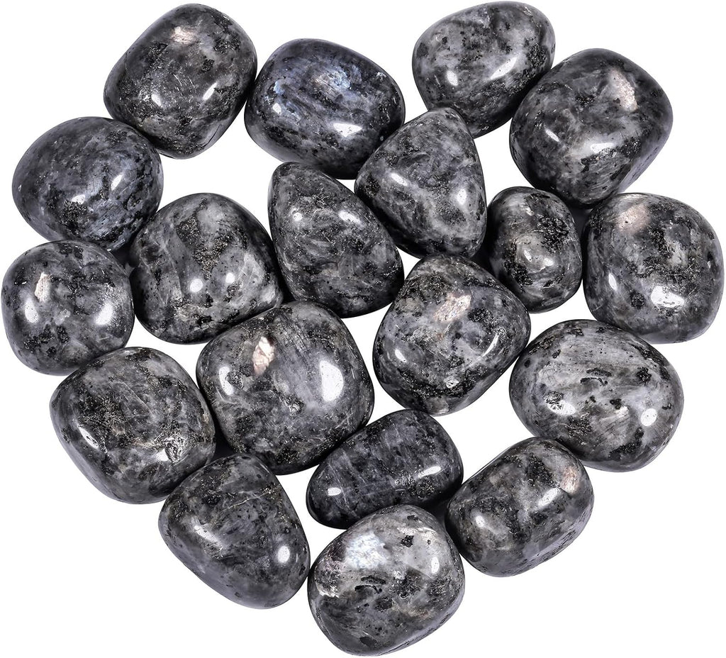 Nupuyai 1lb(About 460g) Polished Tumbled Stones Irregular Crystals for Healling/Energy/Wicca Smooth Labradorite Stones for Home/Gardden Decor 0.7"-1.4"