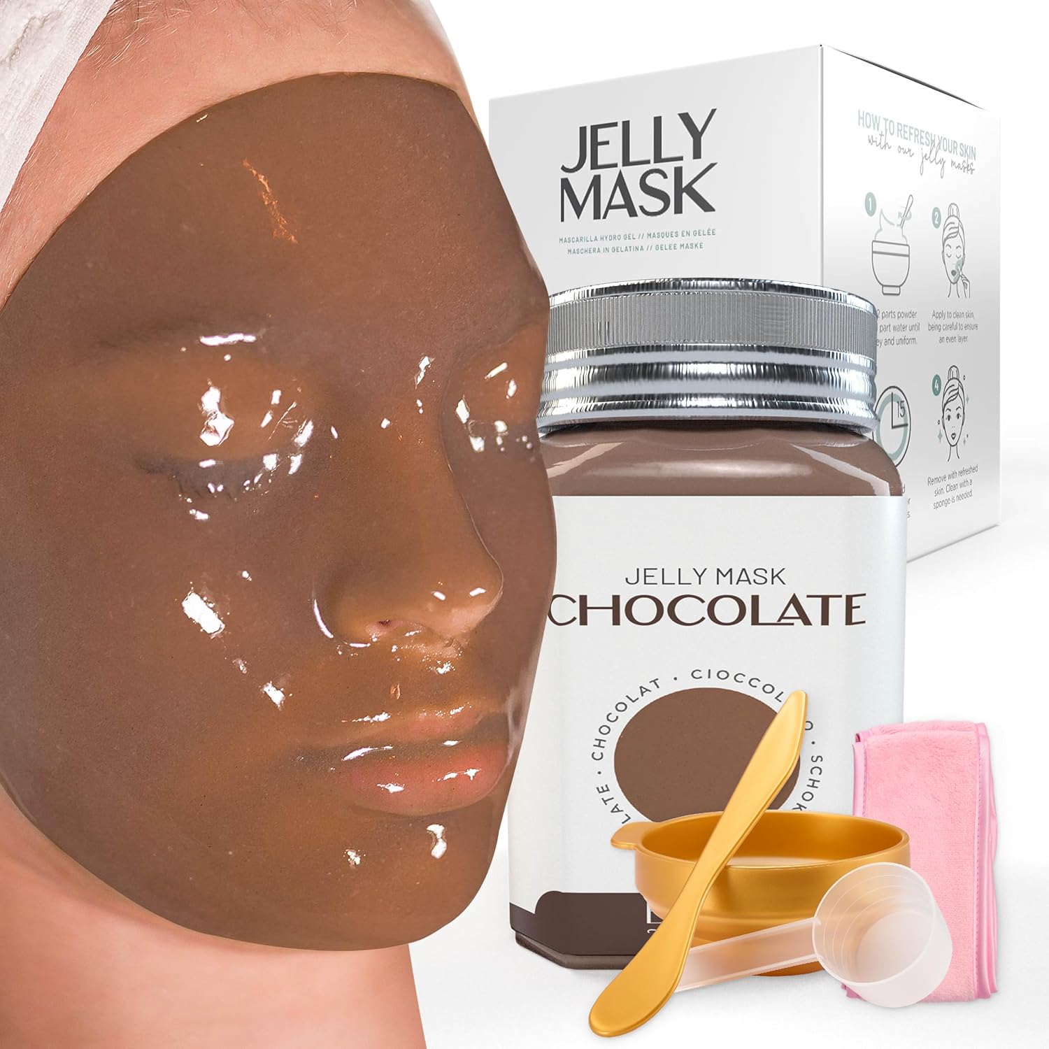BRÜUN Chocolate Jelly Mask Jar Face Care Rubber Mask