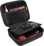 ProCase Hard Travel Case for Hair Clippers, Hair Cutting Barber Supplies Holder, Trimmer Organizer Storage Bag for Hatteker/Oneisal/Wahl 5Star/Andis Men Razor Guard Grooming Kits -Black