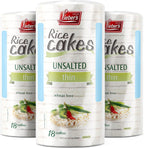 LIEBERS Rice Cakes, Kosher Certified Snack, Dairy Free, Wheat Free, Gluten Free, And Vegan options (pack of 3) (Unsalted)