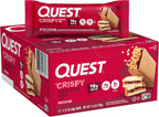 Quest Nutrition Crispy Peanut Butter & Jelly 16g Protein Bar, 2g Sugar, 4g Net Carbs, Gluten Free Snack, Keto Friendly, 12 Count