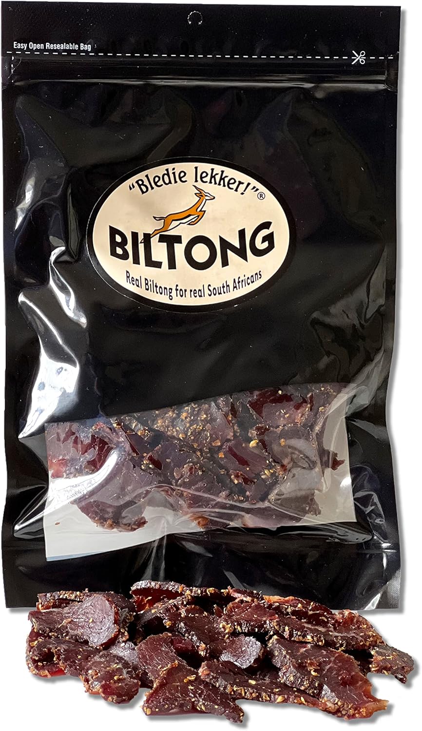 Bledie Lekker® Sliced Beef Biltong One Pound Resealable Bag - 16oz