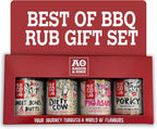 Angus & Oink Gift Set | Best of BBQ Gift Box | BBQ Rubs | 1 x Sweet Bones & Butts 220G | 1 x Dirty Cow Seasoning | 1 x Pigasus | 1 x Porky White Chick 220G
