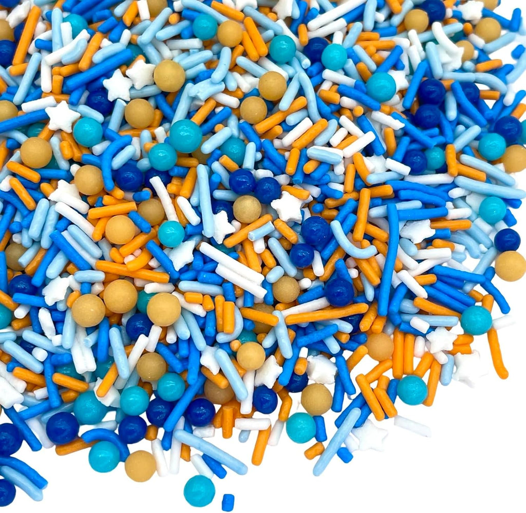 Manvscakes | Sprinkles | 4 oz | Cake sprinkles | Cupcake sprinkles | Baking | Sprinkle mix | Edible sprinkle (Baby blue)