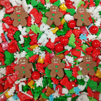 Homankit Christmas Sprinkles for Cake Decorating Edible Gingerbread Man Sprinkle Mix Cake Cupcake Toppers Cookie Dessert Decorations 3.53 Ounces
