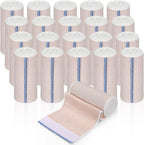 20 Pack Elastic Bandage Wrap, 4 Inch Athletic Stretchable Compression Bandage with Self Closure on Both Ends for Wrists, Legs, Elbow, Knee, Shoulders Wraps