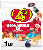 Jelly Belly Signature 40 Jelly Bean Collection - 1 Pound (16 Ounces) Resealable Bag - Genuine, Official, Straight from the Source