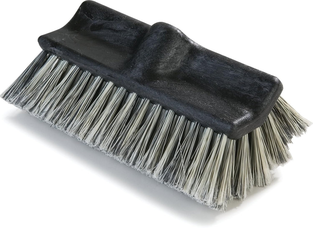 SPARTA Flo-Pac Scrub Brush Cleaning Brush, Wash Brush with Dual Surface Brush, 10 Inches, Black
