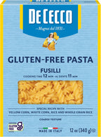 De Cecco Fusilli Gluten Free, 12 Ounces (Pack of 6)